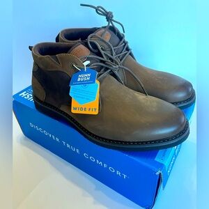 Nunn Bush‎ Men's 9 Wide Denali Waterproof Leather Plain Toe Boots Dark Brown New